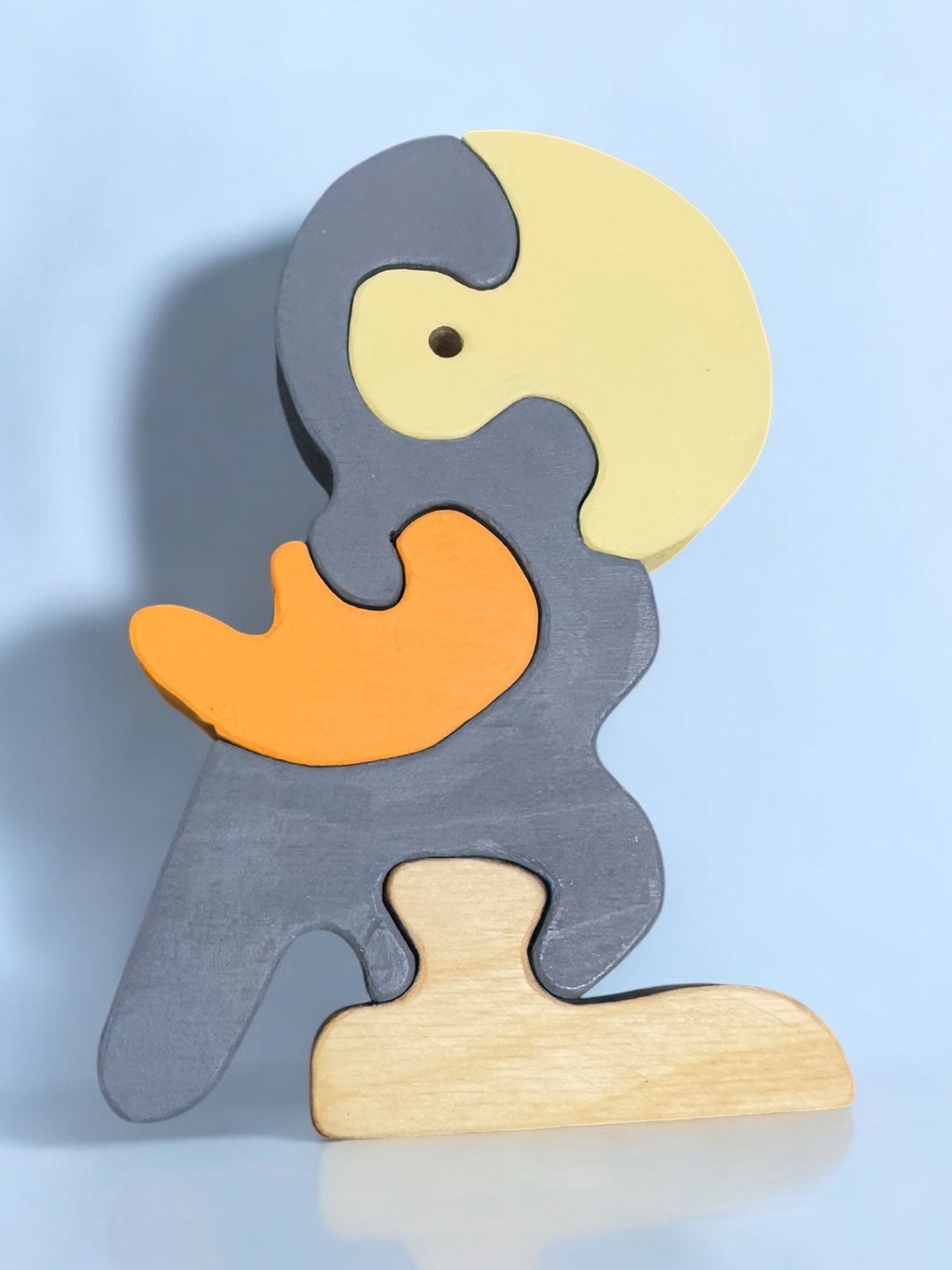 Doğal Ahşap Papağan